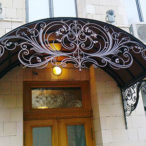 Кованые козырьки